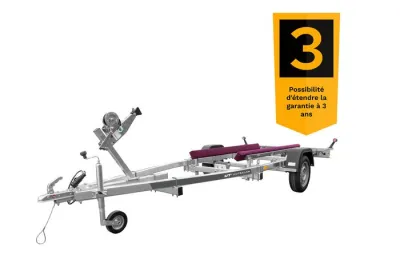 Remorque Porte-Bateau Aluminium - UNITRAILER JET ALU – Jusqu'à 600 kg – photo 3
