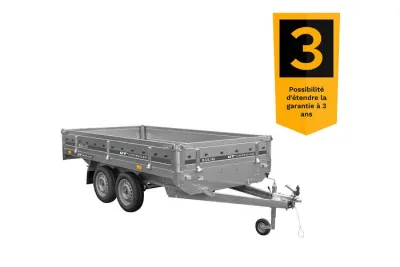 Remorque 2 Essieux Polyvalente 304×153 - UNITRAILER SOLID 300/2 – 750 kg – photo 3