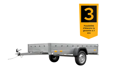 Remorque Voiture Simple Essieu 264×125 - UNITRAILER Garden Trailer 264 – 750 kg – photo 2