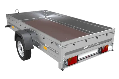 Remorque Voiture Simple Essieu 264×125 - UNITRAILER Garden Trailer 264 – 750 kg – photo 3