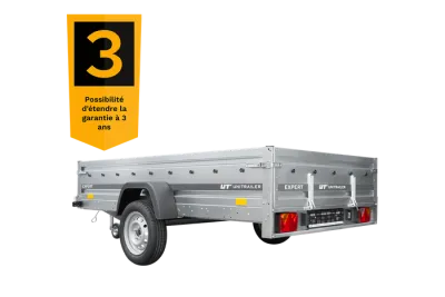 Remorque Professionnelle Simple Essieu 264×150 - UNITRAILER EXPERT 2615 – 750 kg – photo 2