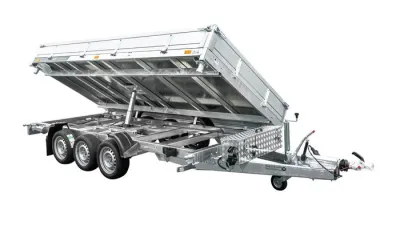 Remorque Benne Hydraulique 3 Essieux 400×200 - UNITRAILER TASKER 400/3C – 3500 kg – photo 4