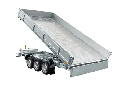 Remorque Benne Hydraulique 3 Essieux 400×200 - UNITRAILER TASKER 400/3C – 3500 kg – photo 8