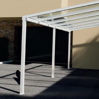 Carport Aluminium Adossé avec Toiture Polycarbonate – 2 à 3 Pieds – photo 5