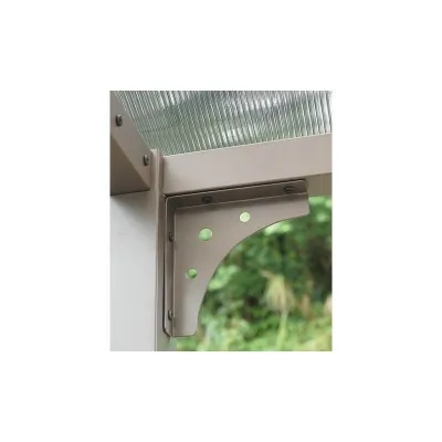 Carport 1 Voiture Aluminium 14,62m² Polycarbonate Anti-UV – Habrita – photo 2