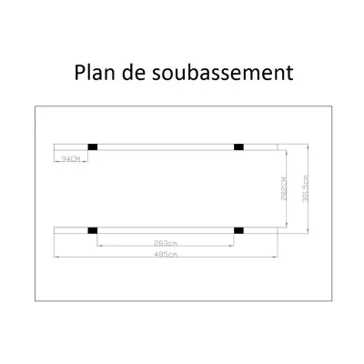 Carport 1 Voiture Aluminium 14,62m² Polycarbonate Anti-UV – Habrita – photo 5