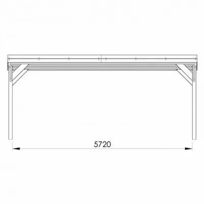 Carport Double Bois Forest Style VICTOR 29,2m² – 2 Voitures Pin FSC – photo 4