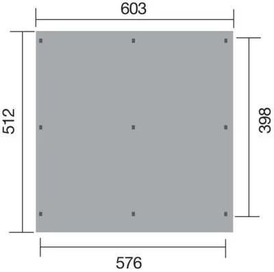 Carport Double Bois WEKA 618 Imprégné 603×512cm – photo 3