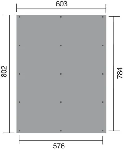 Carport Double Bois WEKA 618 Imprégné 603×802cm – Grande Profondeur – photo 2