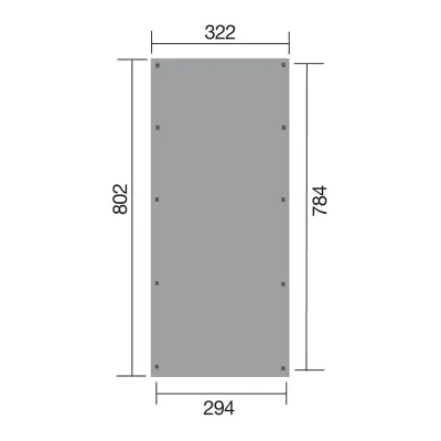 Carport Bois WEKA 617 T3 Sans Toit 322×802cm – Pin Imprégné à Personnaliser – photo 3