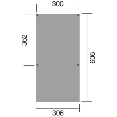 Carport Bois WEKA Y 612 Simple 10,86m² – photo 2