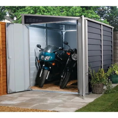 Garage Moto Métal Anthracite 5,3m² TRIMETALS Titan 960 – Sécurisé – photo 2
