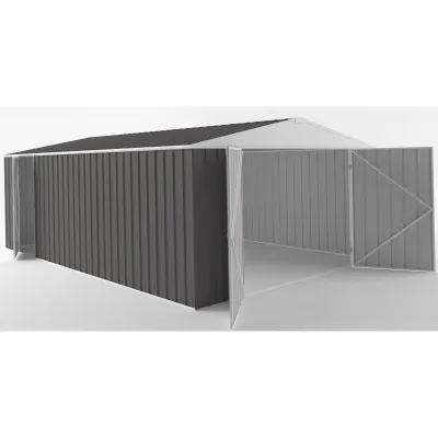Garage Acier Zincalume EASYSHED 18m² Anthracite – Parois Épaisses Premium – photo 7