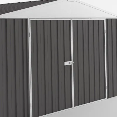 Garage Acier Zincalume EASYSHED 18m² Anthracite – Parois Épaisses Premium – photo 8