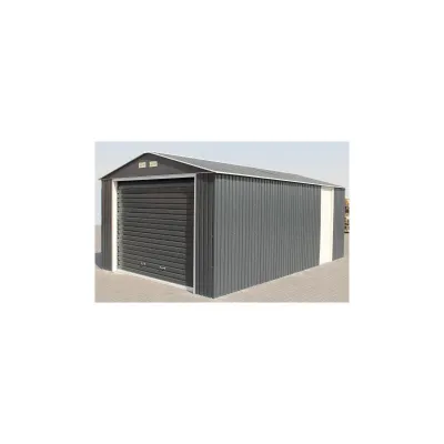 Garage Métal Anthracite DURAMAX 19,95m² Grande Hauteur 2,60m – SUV et Monospace – photo 3