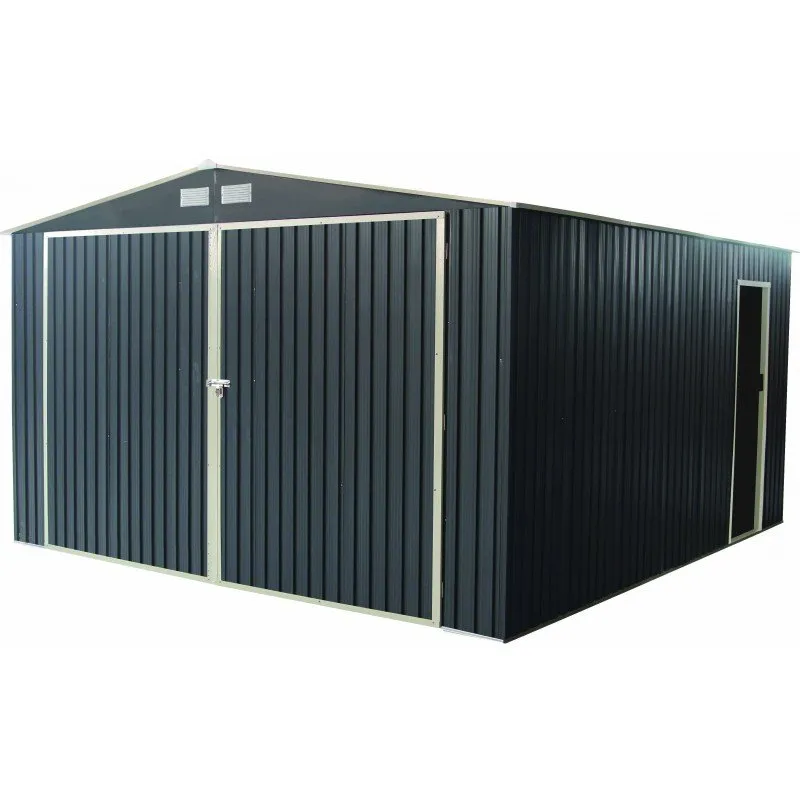 Garage Métal Anthracite X-METAL Double Portes 19,61m²