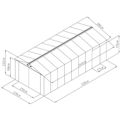 Garage Métal Anthracite X-METAL Double Portes 19,61m² – photo 4