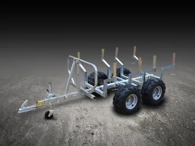 Remorque a bois pour quad 1 000 kg – Vilkan