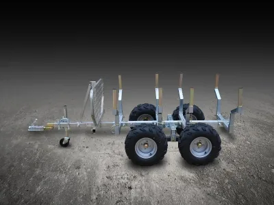 Remorque a bois pour quad 1 000 kg – Vilkan – photo 5