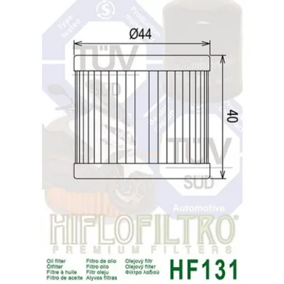 Filtre a huile pour quad – Hiflofiltro HF 131 – photo 4