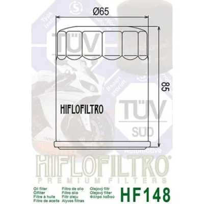 Filtre a huile pour quad – Hiflofiltro HF148