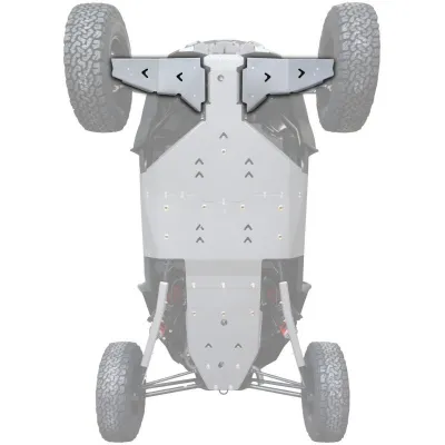 Triangles de protection avant pour Polaris RZR Turbo S – XRW en aluminum