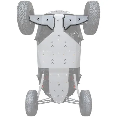 Triangles de protection avant pour Polaris RZR Turbo S – XRW en aluminum – photo 2