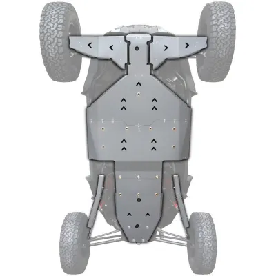 Protection centrale pour Polaris RZR Turbo S – XRW en aluminium (kit intégral) – photo 1