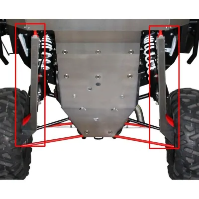 Triangles de protection arriere pour Polaris RZR 1000 XP / Turbo – XRW en aluminium