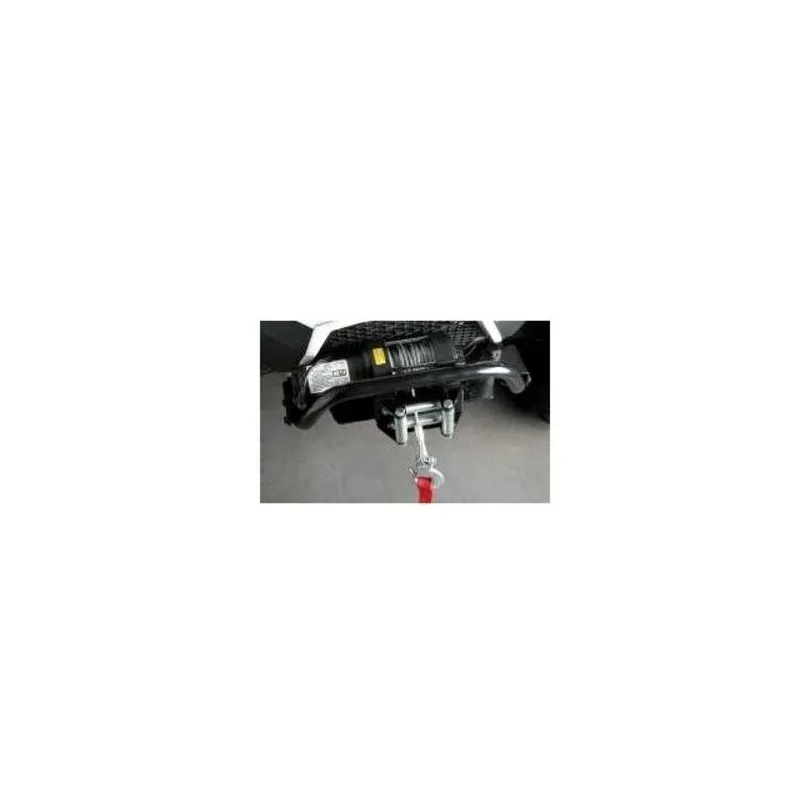 Vue avant du quad avec feux LED et protections