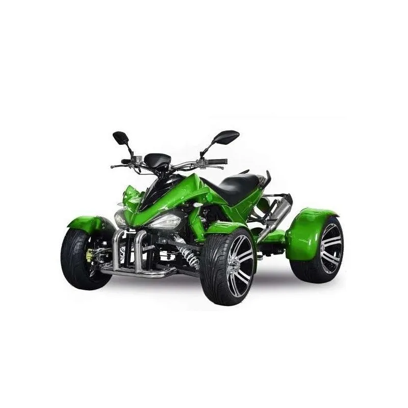 Vue latérale du quad avec porte-bagages arrière